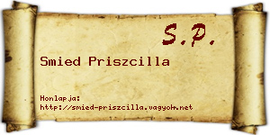 Smied Priszcilla névjegykártya